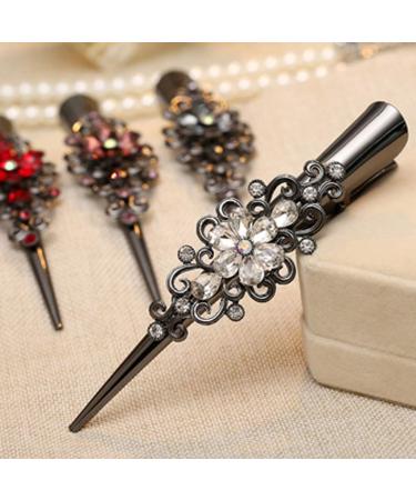 Metal Rhinestone Hair Alligator Clip Crocodile Hair Grip - Women - Buy Online on SooperMarket.com