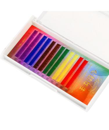 Colorful Rainbow False Eyelash Extensions | Custom Gradient 12mm Eyelash Earrings - Shop Internationally - Buy Online on SooperMarket.com