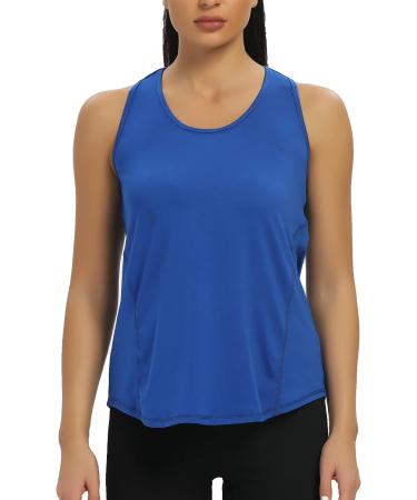 Aeuui Women's Racerback Tank Top - Dark Blue, Medium | Workout & Yoga Athletic Top - Buy Online on SooperMarket.com
