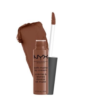 NYX PROFESSIONAL MAKEUP Soft Matte Lip Cream Lightweight Liquid Lipstick - Berlin (Medium Warm Brown) Berlin 0.27 Fl Oz (Pack of 1)