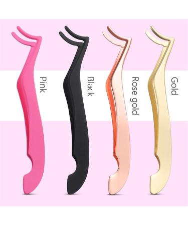 Rose Gold Hair Removal & False Eyelash Tweezers - Precision Curling & Lengthening Tool | Cosmetic Forceps - Buy Online on SooperMarket.com
