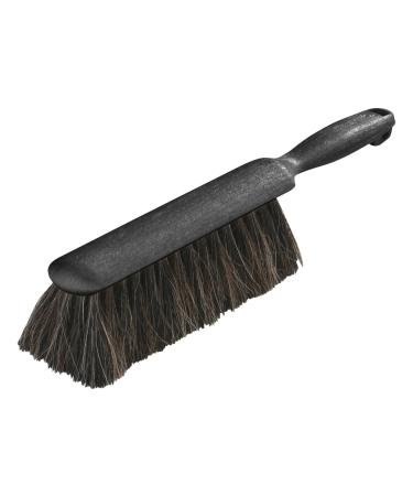 Carlisle FoodService Products 3622503 Flo-Pac Plastic Handle Counter Brush, Horsehair Blend Bristles, 2-1/2" Bristle Trim, 8" Length, Black