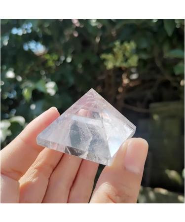 Natural Crystal Rough 40mm Natural Clear Quartz Crystal Stone Transparent Crystal Pyramid dingchi - Buy Online on SooperMarket.com