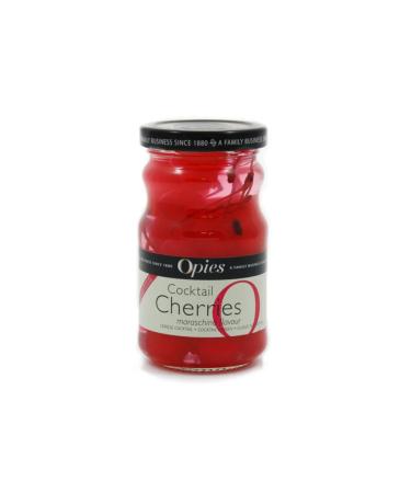 Opies | Red Maraschino Cocktail Cherries With Stem | 1x225g