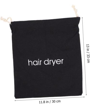 PLAFOPE 12 Pcs Hair Dryer Storage Bag Crimper Hair Tool Travel Makeup Bag Travel Supplies Black Fabric - Buy Online on SooperMarket.com