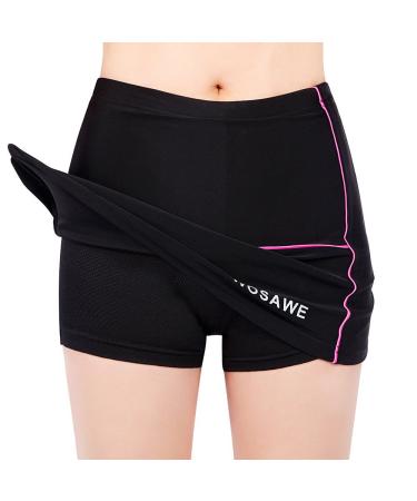 Tentock ladies cycling shorts bicycle pants 3D padded breathable fast -drying cycling pants to run tennis golf fitness rock l