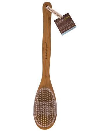 Cleanlogic Green Bamboo Handle Bristle Bath Brush