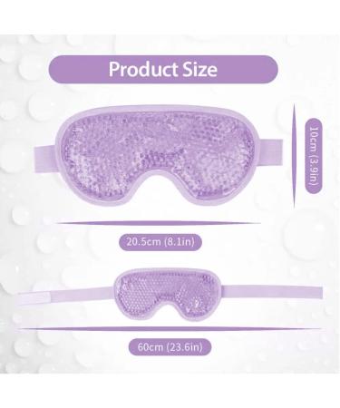 Gamufw Cooling Eye Mask Hot Cold Therapy Gel Eye Mask for Puffy Eye Migraine Relief Headache Dark Circles Dry Eyes Swollen Eyes Sinus Pain (Purple) - Buy Online on SooperMarket.com