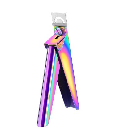 modelones Acrylic Nail Clippers Professional Nail Clippers Cutters for Acrylic Nails False Nail Tips Extension Nails Manicure Tool for Nail Art Salon at Home Rainbow Color
