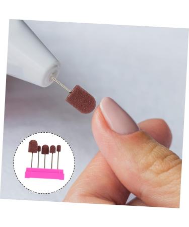 Kisangel 1 Set Nail Sand Ring Cap Electronic Tools Portable Nail Drill Nail Art Accessories Cuticle Clean Nail Drill Bit Ceramic Grinding Head Portable Handpiece File Nail Salon Tool Poland 8x6cm Rosy - Buy Online on SooperMarket.com