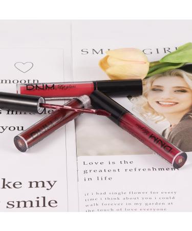 BERVEAL 3Pcs Red Matte Liquid Lipstick Set for Black Women - Long Lasting & Waterproof Lip Stain in Dark Red, Purple, Rose Pink - Matte Lipstick Gloss Packs - A-Set06 - Buy Online on SooperMarket.com