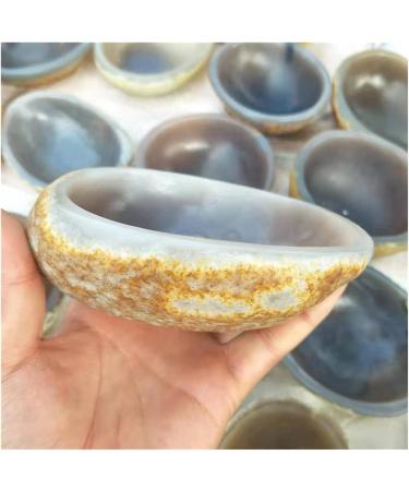 Natural Sphere 1pc Large Natural Hand Carved Agate Crystal Quartz Bowls 90mm-100mm for Home Decoration for Decoration Gift Decoration feng Shui. - Buy Online on SooperMarket.com