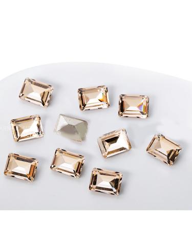 Crystal Nail Rhinestones Clear Nails Gems Stones 10Pcs Pointed Back Rhinestones Diamond Gems For Nail Art Supplies Nail Art Decorations Kits Nail Art Decorations Stickers ND956