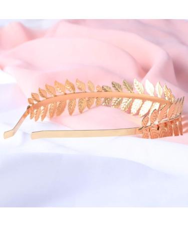 Luoem Tiara for Bride Crown Hair Band Headband Goddess (Gold) - Buy Online on SooperMarket.com