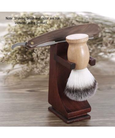 Premium Shaving Brush Stand - Wooden Holder with Non-Slip Base for Razors & Brushes | International Shipping - Buy Online on SooperMarket.com