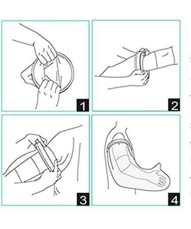 Bandage Protector Waterproof Arm Cast Cover for Shower Bath Durable Reusable Sleeve Bag Cover Pediatric ArmWound Burn Hands Wrists Fingers - Buy Online on SooperMarket.com
