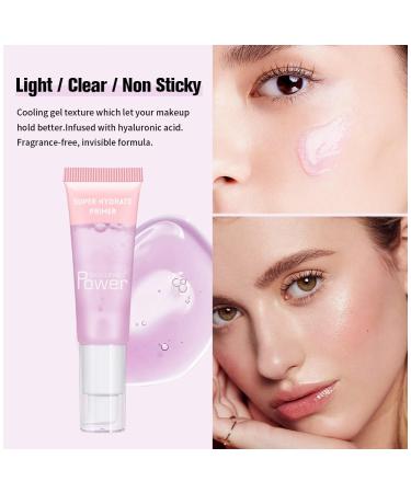 24ml Super Hydrate Primer with Hyaluronic Acid - Gel-Based Hydrating Face Primer for Smooth Skin & Long-Lasting Makeup - Moisturizing Foundation Primer for All Skin Types (Green - Buy Online on SooperMarket.com