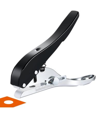 Hole Punch 3/8 inch-10mm Single Hole Punch Heavy Duty Hole Puncher Single Paper Punch Portable Hand Held Long Hole Punch for Paper Cards Plastic Cardboard 3/8''-10mm Hole 1