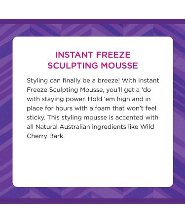 Aussie Instant Freeze Sculpting Mousse 6 oz - 24 Hour Maximum Hold - Pack of 1 - Buy Online on SooperMarket.com
