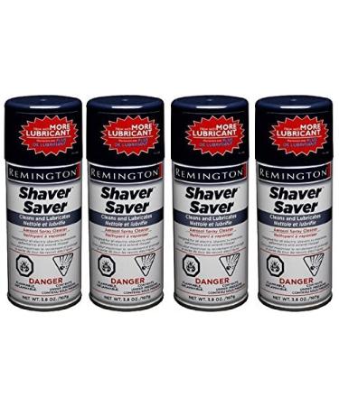 Remington Shaver Saver Lubricant & Cleaner Aerosol Spray 3.8 Ounce (Pack of 4)
