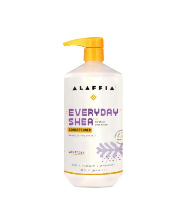 Alaffia EveryDay Shea Conditioner, Moisturizes, Restores and Protects, Made with Fair Trade Shea Butter, Cruelty Free, No Parabens, Vegan, Lavender 32 Fl Oz Lavender 32 Fl Oz (Pack of 1)