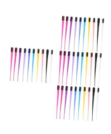 NOLITOY 40 Pcs Eyebrow Brush Beauty Tool Brow Brushes Double Head Eyebrow Brush Eyebrow Comb Smooth Comb Brow Lash Shaper Mascara Brushes Eyelash Brushes Eyelash Spoolies Mascara Tool Abs