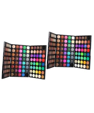 NOLITOY 2pcs 120 Glitter Eye Shadow Nude Eyeshadow Palette Eyeshadow Pallet Eye Shadow Palettes Neutral Eyeshadow Palette Shimmer Eyeshadow Brown Eyeshadow Palette Makeup Matte 1 Count (Pack of 1) As Shownx2pcs