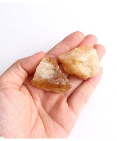 1PC Natural Raw Citrine Ore Crystal Rock Specimen Collection Home Decoration and DIY Gifts Fish Tank Stone Suitable for Home natural stone Brazil Citrine 15-30g - Buy Online on SooperMarket.com