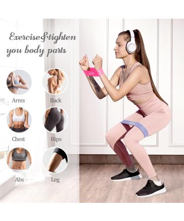 VEICK Resistance Loop Exercise Bands - Set of 5 Elastic Workout Bands for Home Fitness Strength Training & Stretching - Ideal for Men & Women - Buy Online on SooperMarket.com