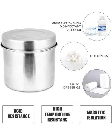Stainless Steel Disinfection Jar with Tweezers(9cm) - Buy Online on SooperMarket.com