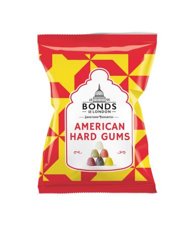 Bonds American Hard Gums Bags | Fruit Flavoured | Sugar Coated | No Artificial Colours or Flavours | 130g | (Pack of 6)