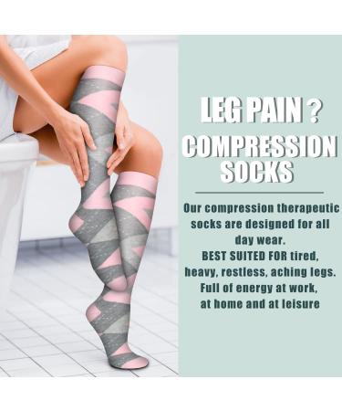 Copper Compression Socks for Women and Men | Medical Grade | Ideal for Running, Athletic, Nurses, and Travel | Large-X-Large Size | 03 Black/Red/Gray Design - Buy Online on SooperMarket.com