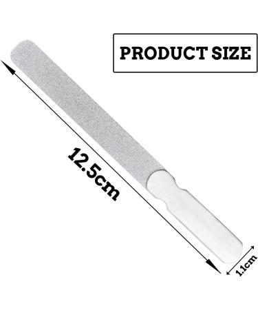 Nail File Double-Sided Professional Metal Nail File 12.5 cm Stainless Steel Nail File Nail Accessories for Fingernails Toenails - Buy Online on SooperMarket.com