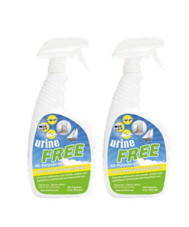UrineFree - PetFresh - Odor & Stain Remover from any surface Suitable for Carpets Upholstery and Hardwood Floors - for Children Dogs and Cats - Household Uses (32 oz / 946 ml - Pack of 2)