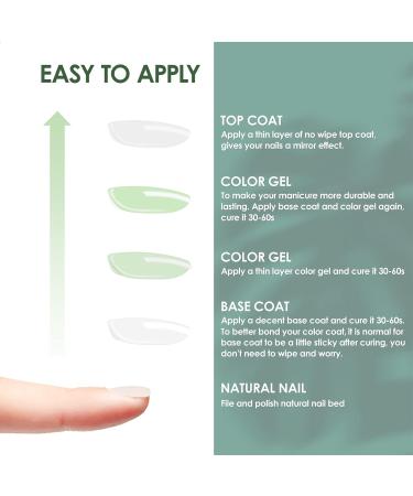 BOLASEN Gel Base and Top Coat(2x8ML) No Wipe Gel Top Coat and Nail Base Coat Long Lasting Base and Top Coat for Nail Art Glossy Shine Gel Nail Top Coat Soak Off Top and Base Coat Easy DIY 16 ml (Pack of 1) - Buy Online on SooperMarket.com