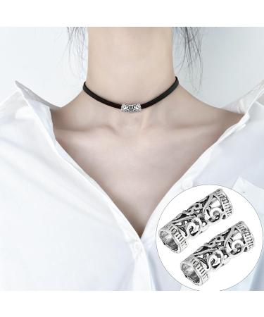 Hair 6pcs Dreadlocks Rings Hair Tube Hollow Out Hair Cuffs Hair Accessories Hair Tube Jewelry Silver - Buy Online on SooperMarket.com