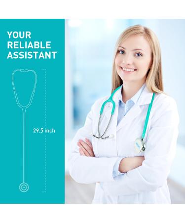 Buy SCIAN Dual Head Stethoscope for Nurses & Doctors - Classic Stainless Steel Medical Supplies with Carrying Bag - Pearlescent Green - Ship Worldwide - Buy Online on SooperMarket.com