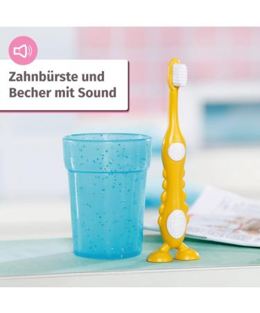 Shop Baby Born Bath Washbasin - Interactive Doll Playset with Light Sound Toothbrush Soap Dispenser & More | 832707 by Zapf Creation - International Shipping Available - Buy Online on SooperMarket.com