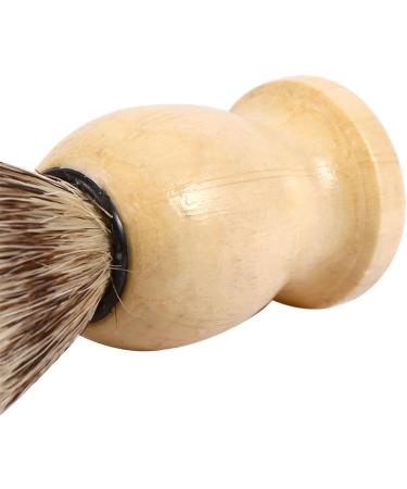 Premium Shaving Brush for Men | Wooden Handle Razor Brush | Facial Hair Grooming Tool | Ideal for Home & Salon Use - Buy Online on SooperMarket.com