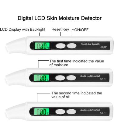 Digital Skin Moisture Detector - USB Facial Analyzer & Portable Skin Tester for Home & Salon Beauty - Buy Online on SooperMarket.com