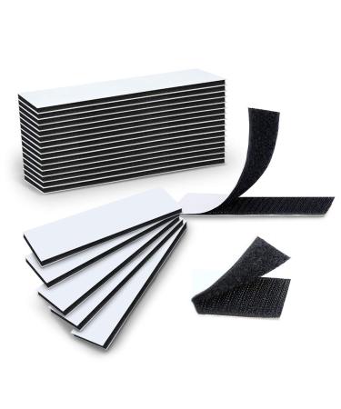 15Pcs Professional Self Adhesive Hook and Loop Sticky Back Fastener  Double-Sided Fasten Interlocking Tape for Home and Office Use  1.2 x 4.7 Inch 1.2 x 4.7 inch-15sets