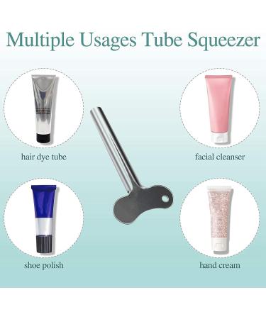 Facesunny 12 Metal Tube Squeezer Toothpaste Squeezer Metal Tube Roller Paint Squeeze Gadget - Buy Online on SooperMarket.com