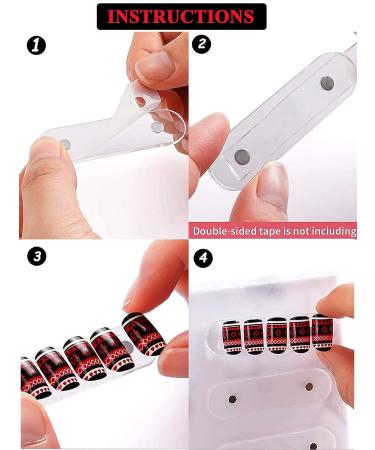 Kalolary Large Magnetic Marble Nail Art Display Board - Detachable Color Card Stand for Acrylic False Tips - Buy Online on SooperMarket.com