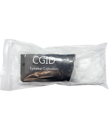 Shop CGID 50s Retro Nerd Glasses - Stylish Half Frame Horn Glasses | Rockabilly Geek Style in Glossy Black | International Shipping Available - Buy Online on SooperMarket.com