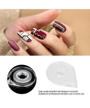 10-Pack Nail Art Stripe Box - Easy Cut Design Tape & Thread Roller Holder for Gold & Silver Nail Accessories - Buy Online on SooperMarket.com