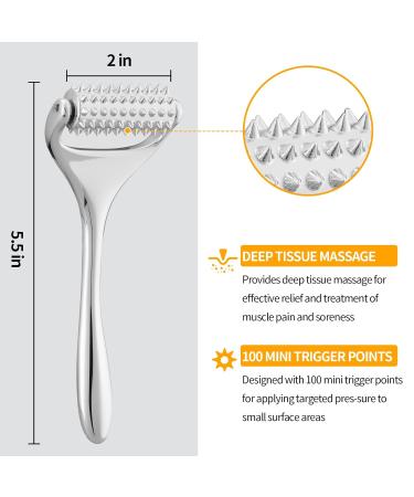 Running Man Massage Roller - Deep Tissue Tool for Face Neck Thighs | Acupuncture Muscle Pain Relief & Skin Tightening | International Shipping - Buy Online on SooperMarket.com