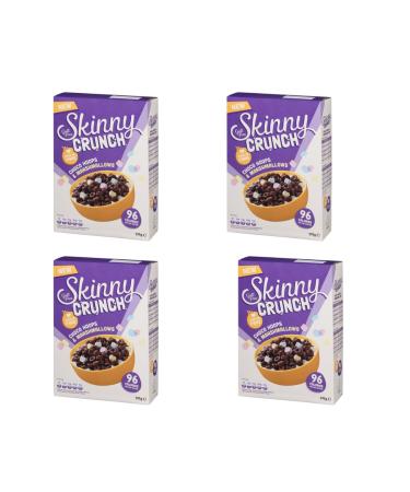 Skiny Crunch Cereal Choco Hoops & Marshmallows 375g - A Tongue Tinglingly Different Way To Start Your Day - Pack of 4