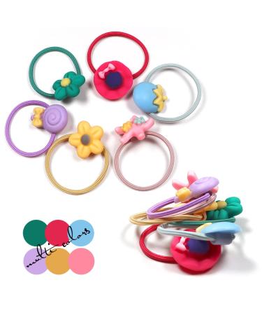 120pcs Mix Color Girls Elastic Hair Ties | Soft Rubber Bands for Kids | Hair Accessories for Girls, Teens, and Children - Buy Online on SooperMarket.com