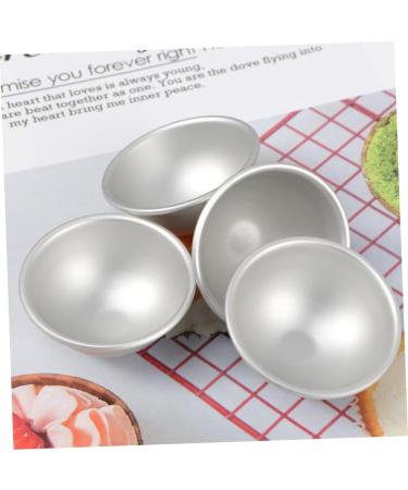 COHEALI Circle Stencil 4PCS soap molds food molds cake mold Aluminum Molds Bath Moulds cake pan puck 3d baking mold Silver medium - Buy Online on SooperMarket.com
