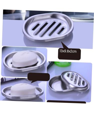 Ciieeo Kitchen Soap Rack Soap Holder Soap Container Rack Bathroom Soap Rack Box Stainless Steel - Buy Online on SooperMarket.com